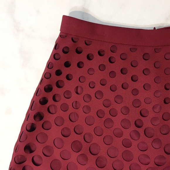 J. Crew Perforated Eyelet A-Line Midi Skirt - Picture 4 of 8
